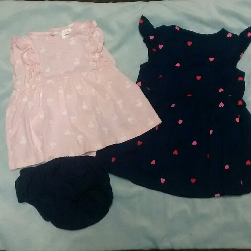 Carter's baby girl dress 2 pc